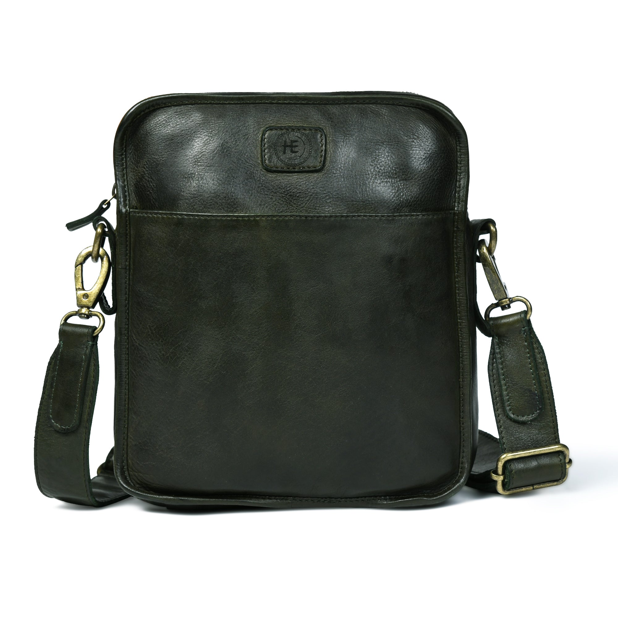 Verdant Trail Leather Sling Bag
